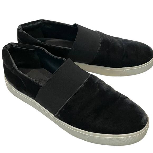 VINCE black velvet stretch slip on sneaker flats size 9 SHELF 5022 - Picture 9 of 9